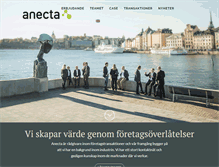 Tablet Screenshot of anecta.se
